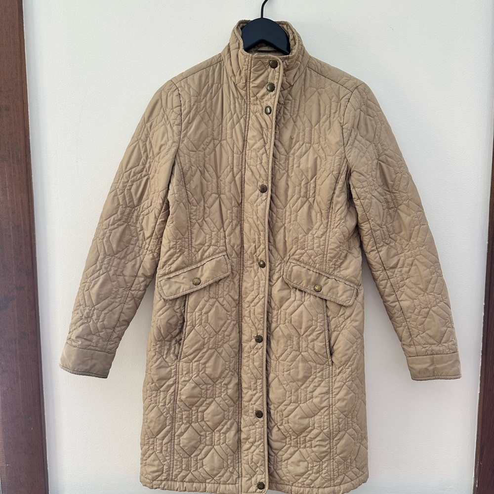 Lands' End Women's Quilted Tan Jacket